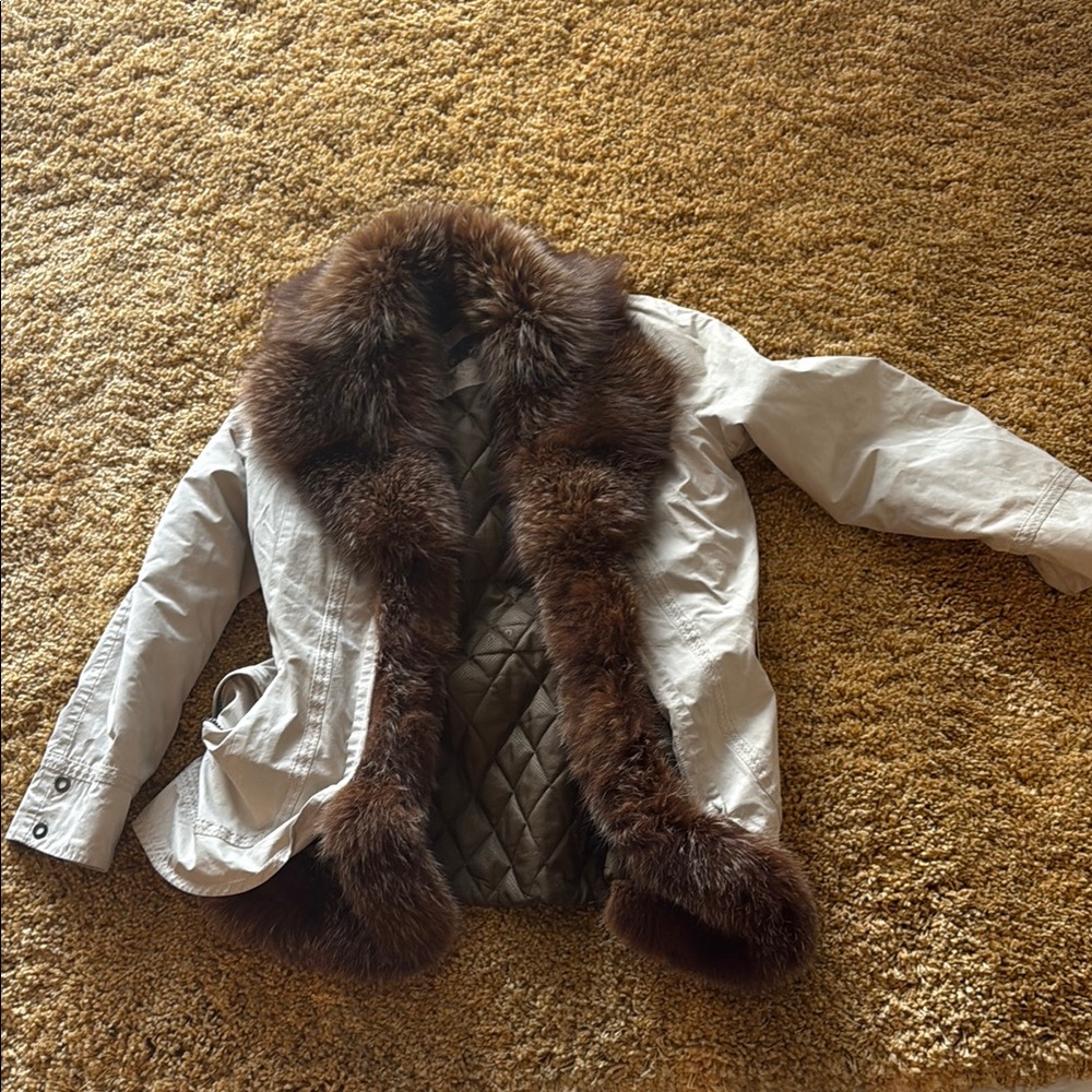 Fur-Trimmed Jacket for winter